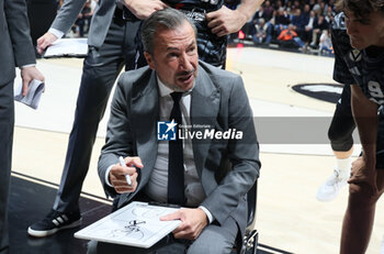 2024-10-29 - Luca Banchi, head coach of Virtus Bologna during the basketball Turkish Airlines Euroleague match between Virtus Segafredo Bologna and Bayern Monaco at the Unipol Arena, Casalecchio (Bologna), Italy, October 29, 2024 - photo: Michele Nucci - SEGAFREDO VIRTUS BOLOGNA VS BAYERN MUNICH - EUROLEAGUE - BASKETBALL