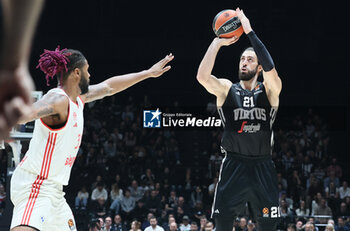 2024-10-29 - Tornike Shengelia (Virtus Bologna) during the basketball Turkish Airlines Euroleague match between Virtus Segafredo Bologna and Bayern Monaco at the Unipol Arena, Casalecchio (Bologna), Italy, October 29, 2024 - photo: Michele Nucci - SEGAFREDO VIRTUS BOLOGNA VS BAYERN MUNICH - EUROLEAGUE - BASKETBALL