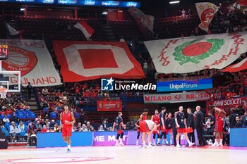 2024-10-31 - Supporters of EA7 Emporio Armani Olimpia Milano - EA7 EMPORIO ARMANI MILANO VS SEGAFREDO VIRTUS BOLOGNA - EUROLEAGUE - BASKETBALL