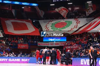 2024-10-31 - Supporters of EA7 Emporio Armani Olimpia Milano - EA7 EMPORIO ARMANI MILANO VS SEGAFREDO VIRTUS BOLOGNA - EUROLEAGUE - BASKETBALL