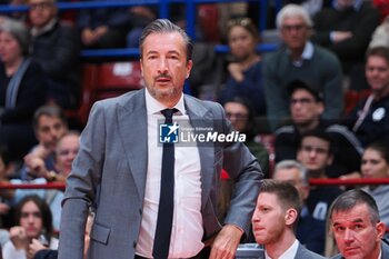 2024-10-31 - Luca Banchi, head coach Virtus Segafredo Bologna - EA7 EMPORIO ARMANI MILANO VS SEGAFREDO VIRTUS BOLOGNA - EUROLEAGUE - BASKETBALL