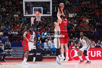 2024-10-31 - Nikola Mirotic (EA7 Emporio Armani Olimpia Milano) - EA7 EMPORIO ARMANI MILANO VS SEGAFREDO VIRTUS BOLOGNA - EUROLEAGUE - BASKETBALL