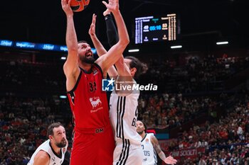 2024-10-31 - Nikola Mirotic (EA7 Emporio Armani Olimpia Milano) - EA7 EMPORIO ARMANI MILANO VS SEGAFREDO VIRTUS BOLOGNA - EUROLEAGUE - BASKETBALL