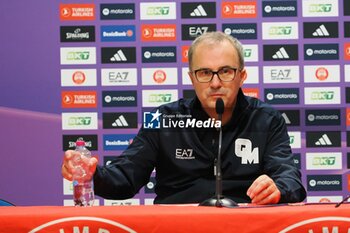 2024-10-31 - Mario Fioretti, tonight head coach EA7 Emporio Armani Olimpia Milano during the post game press conference - EA7 EMPORIO ARMANI MILANO VS SEGAFREDO VIRTUS BOLOGNA - EUROLEAGUE - BASKETBALL