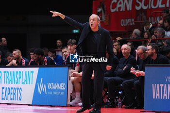 2024-11-07 - Ettore Messina, head coach EA7 Emporio Armani Olimpia Milano - EA7 EMPORIO ARMANI MILANO VS REAL MADRID - EUROLEAGUE - BASKETBALL