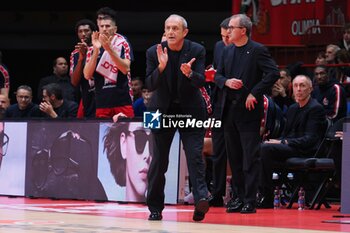 2024-11-07 - Ettore Messina, head coach EA7 Emporio Armani Olimpia Milano - EA7 EMPORIO ARMANI MILANO VS REAL MADRID - EUROLEAGUE - BASKETBALL