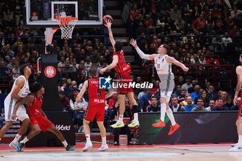 2024-11-07 - Mario Hezonja (Real Madrid) & Leandro Bolmaro (EA7 Emporio Armani Olimpia Milano) - EA7 EMPORIO ARMANI MILANO VS REAL MADRID - EUROLEAGUE - BASKETBALL