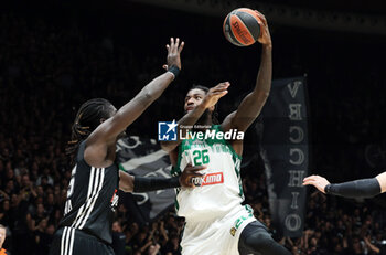 2024-11-15 - Mathias Lessort (Athens) during the basketball Turkish Airlines Euroleague match between Virtus Segafredo Bologna and Panathinaikos Aktor Athens at the Unipol Arena, Casalecchio (Bologna), Italy, November 15, 2024 - photo: Michele Nucci - SEGAFREDO VIRTUS BOLOGNA VS PANATHINAIKOS AKTOR ATHENS - EUROLEAGUE - BASKETBALL