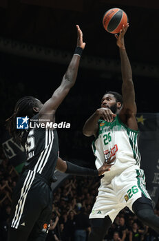 2024-11-15 - Mathias Lessort (Athens) during the basketball Turkish Airlines Euroleague match between Virtus Segafredo Bologna and Panathinaikos Aktor Athens at the Unipol Arena, Casalecchio (Bologna), Italy, November 15, 2024 - photo: Michele Nucci - SEGAFREDO VIRTUS BOLOGNA VS PANATHINAIKOS AKTOR ATHENS - EUROLEAGUE - BASKETBALL