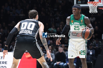 2024-11-15 - Kendrick Nunn (Athens) during the basketball Turkish Airlines Euroleague match between Virtus Segafredo Bologna and Panathinaikos Aktor Athens at the Unipol Arena, Casalecchio (Bologna), Italy, November 15, 2024 - photo: Michele Nucci - SEGAFREDO VIRTUS BOLOGNA VS PANATHINAIKOS AKTOR ATHENS - EUROLEAGUE - BASKETBALL