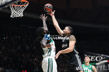 2024-11-15 - Ante Zizic (Virtus Bologna) during the basketball Turkish Airlines Euroleague match between Virtus Segafredo Bologna and Panathinaikos Aktor Athens at the Unipol Arena, Casalecchio (Bologna), Italy, November 15, 2024 - photo: Michele Nucci - SEGAFREDO VIRTUS BOLOGNA VS PANATHINAIKOS AKTOR ATHENS - EUROLEAGUE - BASKETBALL