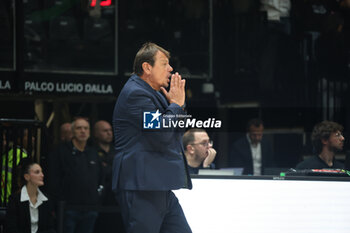 2024-11-15 - Ergin Ataman, head coach of Panathinaikos during the basketball Turkish Airlines Euroleague match between Virtus Segafredo Bologna and Panathinaikos Aktor Athens at the Unipol Arena, Casalecchio (Bologna), Italy, November 15, 2024 - photo: Michele Nucci - SEGAFREDO VIRTUS BOLOGNA VS PANATHINAIKOS AKTOR ATHENS - EUROLEAGUE - BASKETBALL