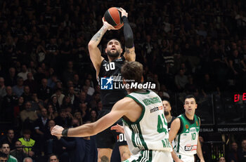 2024-11-15 - Isaia Cordinier (Virtus Bologna) during the basketball Turkish Airlines Euroleague match between Virtus Segafredo Bologna and Panathinaikos Aktor Athens at the Unipol Arena, Casalecchio (Bologna), Italy, November 15, 2024 - photo: Michele Nucci - SEGAFREDO VIRTUS BOLOGNA VS PANATHINAIKOS AKTOR ATHENS - EUROLEAGUE - BASKETBALL