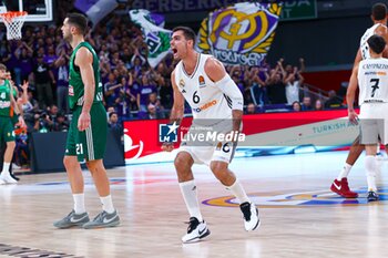 2024-10-17 - 17th October 2024; Wizink Center; Madrid, Spain; Turkish Airlines Euroleague Basketball; Spain, Real Madrid vs Panathinaikos; Alberto Abalde (Real Madrid)Euroleague Basket Real Madrid v Panathinaikos 900/Cordon Press - REAL MADRID VS PANATHINAIKOS - EUROLEAGUE - BASKETBALL