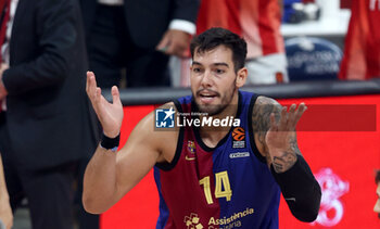 2024-10-18 - Willy Hernangomez Barcelona during the Turkish Airlines Euroleague basketball match between Crvena Zvezda Meridianbet Belgrade and FC Barcelona on 18 October 2024 at Belgrade Arena in Belgrade, Serbia - BASKETBALL - EUROLEAGUE - CRVENA ZVEZDA V FC BARCELONA - EUROLEAGUE - BASKETBALL