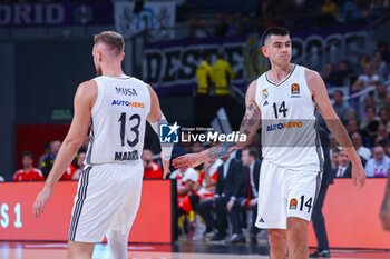 2024-10-24 - 24th October 2024; Wizink Center; Madrid, Spain; Turkish Airlines Euroleague Basketball; Spain, Real Madrid vs Crvena Zvezda; Gabriel Deck (Real Madrid) and Dzanan Musa (Real Madrid)Euroleague Basketball Real Madrid v Crvena Zvezda 900/Cordon Press - EUROLEAGUE BASKETBALL REAL MADRID V CRVENA ZVEZDA - EUROLEAGUE - BASKETBALL