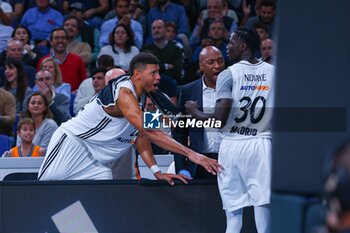 2024-10-24 - 24th October 2024; Wizink Center; Madrid, Spain; Turkish Airlines Euroleague Basketball; Spain, Real Madrid vs Crvena Zvezda; Edy Walter Tavares (Real Madrid) and Eli John Ndiaye (Real Madrid)Euroleague Basketball Real Madrid v Crvena Zvezda 900/Cordon Press - EUROLEAGUE BASKETBALL REAL MADRID V CRVENA ZVEZDA - EUROLEAGUE - BASKETBALL