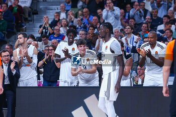 2024-10-24 - 24th October 2024; Wizink Center; Madrid, Spain; Turkish Airlines Euroleague Basketball; Spain, Real Madrid vs Crvena Zvezda; Eli John Ndiaye (Real Madrid), Hugo Gonzalez (Real Madrid) and Serge Ibaka (Real Madrid)Euroleague Basketball Real Madrid v Crvena Zvezda 900/Cordon Press - EUROLEAGUE BASKETBALL REAL MADRID V CRVENA ZVEZDA - EUROLEAGUE - BASKETBALL