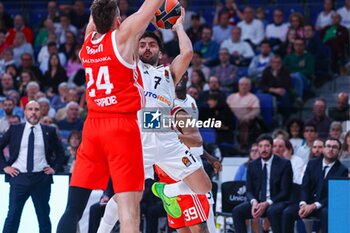 2024-10-24 - 24th October 2024; Wizink Center; Madrid, Spain; Turkish Airlines Euroleague Basketball; Spain, Real Madrid vs Crvena Zvezda; Facundo Campazzo (Real Madrid)Euroleague Basketball Real Madrid v Crvena Zvezda 900/Cordon Press - EUROLEAGUE BASKETBALL REAL MADRID V CRVENA ZVEZDA - EUROLEAGUE - BASKETBALL