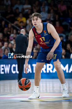 2024-10-25 - Juan Nunez (Barca Basket) in action during a EuroLeague match between Braca Basket and Asvel Villeurbanne at Palau Blaugrana in Barcelona, Barcelona, Spain, on October 25 2024. Photo by Felipe Mondino - BARÇA BASKET - ASVEL VILLEURBANNE - EUROLEAGUE - BASKETBALL