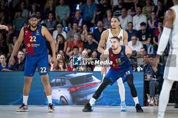 2024-10-25 - Tomas Satoransky (Barca Basket) in action during a EuroLeague match between Braca Basket and Asvel Villeurbanne at Palau Blaugrana in Barcelona, Barcelona, Spain, on October 25 2024. Photo by Felipe Mondino - BARÇA BASKET - ASVEL VILLEURBANNE - EUROLEAGUE - BASKETBALL