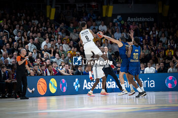 2024-10-25 - Theo Maledon (Asvel Villeurbanne) in action during a EuroLeague match between Braca Basket and Asvel Villeurbanne at Palau Blaugrana in Barcelona, Barcelona, Spain, on October 25 2024. Photo by Felipe Mondino - BARÇA BASKET - ASVEL VILLEURBANNE - EUROLEAGUE - BASKETBALL