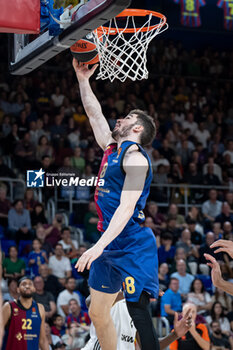 2024-10-25 - Dario Brizuela (Barca Basket) in action during a EuroLeague match between Braca Basket and Asvel Villeurbanne at Palau Blaugrana in Barcelona, Barcelona, Spain, on October 25 2024. Photo by Felipe Mondino - BARÇA BASKET - ASVEL VILLEURBANNE - EUROLEAGUE - BASKETBALL