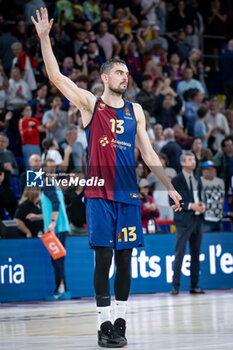 2024-10-25 - Tomas Satoransky (Barca Basket) gestures during a EuroLeague match between Braca Basket and Asvel Villeurbanne at Palau Blaugrana in Barcelona, Barcelona, Spain, on October 25 2024. Photo by Felipe Mondino - BARÇA BASKET - ASVEL VILLEURBANNE - EUROLEAGUE - BASKETBALL