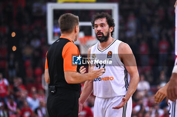 2024-10-29 - 23 Sergio Llull of Real Madrid is playing during the Euroleague, Round 6 match between Olympiacos Piraeus and Real Madrid at Peace and Friendship Stadium on October 29, 2024, Piraeus, Greece. - OLYMPIACOS VS REAL MADRID - EUROLEAGUE - BASKETBALL