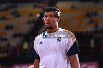 2024-10-29 - 22 Walter Tavares of Real Madrid is playing during the Euroleague, Round 6 match between Olympiacos Piraeus and Real Madrid at Peace and Friendship Stadium on October 29, 2024, Piraeus, Greece. - OLYMPIACOS VS REAL MADRID - EUROLEAGUE - BASKETBALL