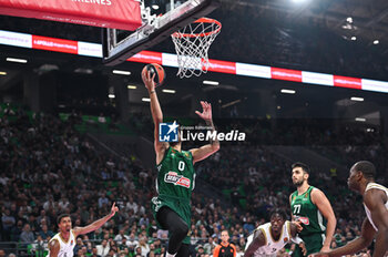 2024-10-30 - 0 Panagiotis Kalaitzakis of Panathinaikos AKTOR Athens is playing during the Euroleague, Round 6 match between Panathinaikos AKTOR Athens and LDLC ASVEL Villeurbanne at OAKA Altion Arena on October 30, 2024, Athens, Greece. - PANATHINAIKOS VS LDLC ASVEL VILLEURBANNE - EUROLEAGUE - BASKETBALL