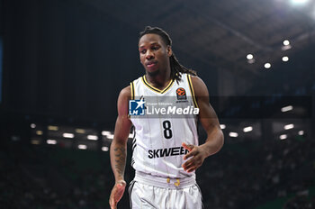 2024-10-30 - 8 Melvin Ajinca of LDLC ASVEL Villeurbanne is playing during the Euroleague, Round 6 match between Panathinaikos AKTOR Athens and LDLC ASVEL Villeurbanne at OAKA Altion Arena on October 30, 2024, Athens, Greece. - PANATHINAIKOS VS LDLC ASVEL VILLEURBANNE - EUROLEAGUE - BASKETBALL