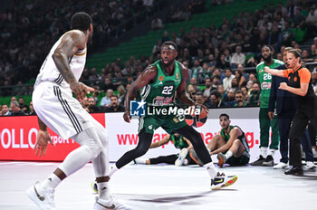 2024-10-30 - 22 Jerian Grant of Panathinaikos AKTOR Athens is playing during the Euroleague, Round 6 match between Panathinaikos AKTOR Athens and LDLC ASVEL Villeurbanne at OAKA Altion Arena on October 30, 2024, Athens, Greece. - PANATHINAIKOS VS LDLC ASVEL VILLEURBANNE - EUROLEAGUE - BASKETBALL