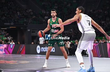 2024-10-30 - 77 Omer Yurtseven of Panathinaikos AKTOR Athens is playing during the Euroleague, Round 6 match between Panathinaikos AKTOR Athens and LDLC ASVEL Villeurbanne at OAKA Altion Arena on October 30, 2024, Athens, Greece. - PANATHINAIKOS VS LDLC ASVEL VILLEURBANNE - EUROLEAGUE - BASKETBALL