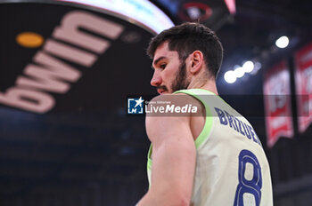 2024-10-31 - 8 Dario Brizuela of FC Barcelona plays during the Euroleague, Round 7 match between Olympiacos Piraeus and FC Barcelona at Peace and Friendship Stadium in Piraeus, Greece, on October 31, 2024. - OLYMPIACOS VS FC BARCELONA - EUROLEAGUE - BASKETBALL