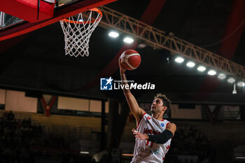 2024-01-24 - Davide Moretti #11 of Itelyum Varese seen in action during FIBA Europe Cup 2023/24 Second Round Group N game between Itelyum Varese and Niners Chemnitz at Itelyum Arena, Varese, Italy on January 24, 2024 - ITELYUM VARESE VS NINERS CHEMNITZ - FIBA EUROPE CUP - BASKETBALL