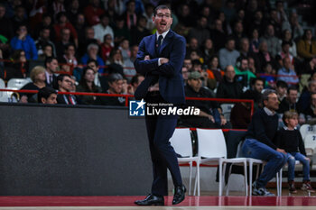 2024-03-27 - Tom Bialaszewski Head Coach of Itelyum Varese looks on during FIBA Europe Cup 2023/24 Semi-Finals game between Itelyum Varese and Bahcesehir College at Itelyum Arena, Varese, Italy on March 27, 2024 - SEMIFINALS - ITELYUM VARESE BAHCESEHIR COLLEGE - FIBA EUROPE CUP - BASKETBALL