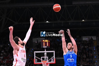 2024-02-22 - Nicolo Melli during FIBA Euro Basket group B game between Italy and Turkiye  at Vitifrigo Arena in Pesaro, Italy on   February 22, 2024 - EUROBASKET 2025 QUALIFICATIONS - ITALY VS TURKEY - EVENTS - BASKETBALL