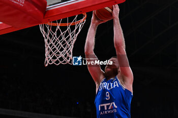 2024-02-22 - Niccolo Melli ( Italy ) during FIBA Euro Basket group B game between Italy and Turkiye  at Vitifrigo Arena in Pesaro, Italy on   February 22, 2024 - EUROBASKET 2025 QUALIFICATIONS - ITALY VS TURKEY - EVENTS - BASKETBALL