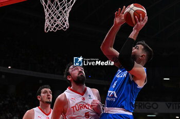 2024-02-22 - Amedeo Tessitori ( Italy ) during FIBA Euro Basket group B game between Italy and Turkiye  at Vitifrigo Arena in Pesaro, Italy on   February 22, 2024 - EUROBASKET 2025 QUALIFICATIONS - ITALY VS TURKEY - EVENTS - BASKETBALL