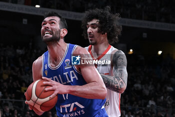 2024-02-22 - Giampaolo Ricci ( Italy ) during FIBA Euro Basket group B game between Italy and Turkiye  at Vitifrigo Arena in Pesaro, Italy on   February 22, 2024 - EUROBASKET 2025 QUALIFICATIONS - ITALY VS TURKEY - EVENTS - BASKETBALL