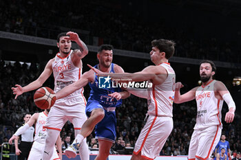 2024-02-22 - Marco Spissu ( Italy ) during FIBA Euro Basket group B game between Italy and Turkiye  at Vitifrigo Arena in Pesaro, Italy on   February 22, 2024 - EUROBASKET 2025 QUALIFICATIONS - ITALY VS TURKEY - EVENTS - BASKETBALL
