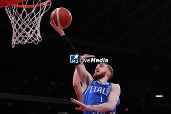 2024-02-22 - Niccolo Mannion ( Italy ) during FIBA Euro Basket group B game between Italy and Turkiye  at Vitifrigo Arena in Pesaro, Italy on   February 22, 2024 - EUROBASKET 2025 QUALIFICATIONS - ITALY VS TURKEY - EVENTS - BASKETBALL
