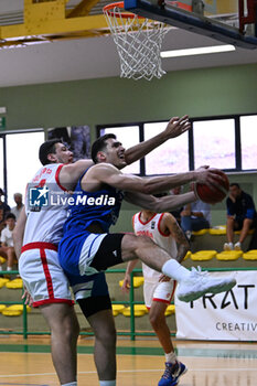 2024-07-05 - Images of the Spain and Greece match at Pala Cian Toma - Domegge (BL) 5 July, 2024, during the 22nd De Silvestro-Meneghin International U20 Basketball Tournament - TORNEO UNDER 20 - 22° MEMORIAL DE SILVESTRO/TROFEO MENEGHIN - SPAGNA VS GRECIA - EVENTS - BASKETBALL