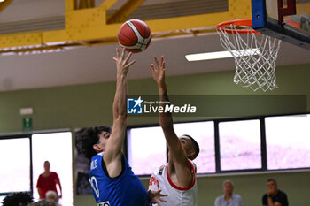 2024-07-05 - Images of the Spain and Greece match at Pala Cian Toma - Domegge (BL) 5 July, 2024, during the 22nd De Silvestro-Meneghin International U20 Basketball Tournament - TORNEO UNDER 20 - 22° MEMORIAL DE SILVESTRO/TROFEO MENEGHIN - SPAGNA VS GRECIA - EVENTS - BASKETBALL