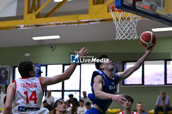 2024-07-05 - Images of the Spain and Greece match at Pala Cian Toma - Domegge (BL) 5 July, 2024, during the 22nd De Silvestro-Meneghin International U20 Basketball Tournament - TORNEO UNDER 20 - 22° MEMORIAL DE SILVESTRO/TROFEO MENEGHIN - SPAGNA VS GRECIA - EVENTS - BASKETBALL