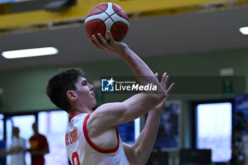 2024-07-05 - Images of the Spain and Greece match at Pala Cian Toma - Domegge (BL) 5 July, 2024, during the 22nd De Silvestro-Meneghin International U20 Basketball Tournament - TORNEO UNDER 20 - 22° MEMORIAL DE SILVESTRO/TROFEO MENEGHIN - SPAGNA VS GRECIA - EVENTS - BASKETBALL