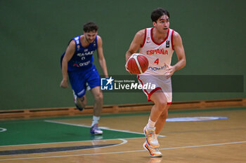 2024-07-05 - Images of the Spain and Greece match at Pala Cian Toma - Domegge (BL) 5 July, 2024, during the 22nd De Silvestro-Meneghin International U20 Basketball Tournament - TORNEO UNDER 20 - 22° MEMORIAL DE SILVESTRO/TROFEO MENEGHIN - SPAGNA VS GRECIA - EVENTS - BASKETBALL