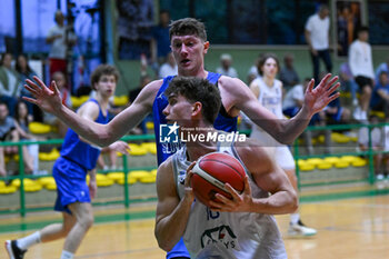 2024-07-05 - Actions of the game and players' images during the between Italy and Slovenia at Pala Cian Toma - Domegge (BL) 5 July, 2024 during the Torneo Under 20 - 22° Memorial De Silvestro/Trofeo Meneghin - TORNEO UNDER 20 - 22° MEMORIAL DE SILVESTRO/TROFEO MENEGHIN - ITALIA VS SLOVENIA - EVENTS - BASKETBALL