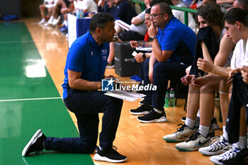 2024-07-05 - Actions of the game and players' images during the between Italy and Slovenia at Pala Cian Toma - Domegge (BL) 5 July, 2024 during the Torneo Under 20 - 22° Memorial De Silvestro/Trofeo Meneghin - TORNEO UNDER 20 - 22° MEMORIAL DE SILVESTRO/TROFEO MENEGHIN - ITALIA VS SLOVENIA - EVENTS - BASKETBALL